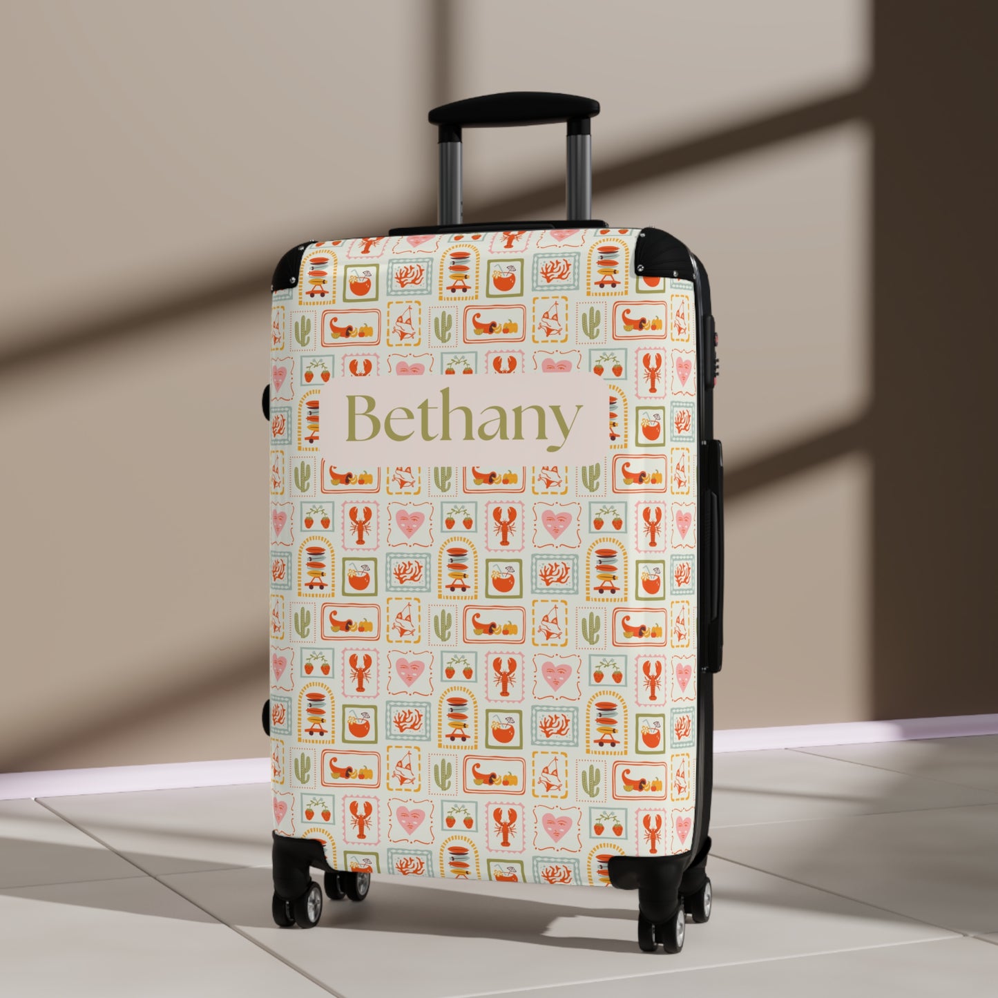 Island Vacay Print - Custom Travel Suitcase