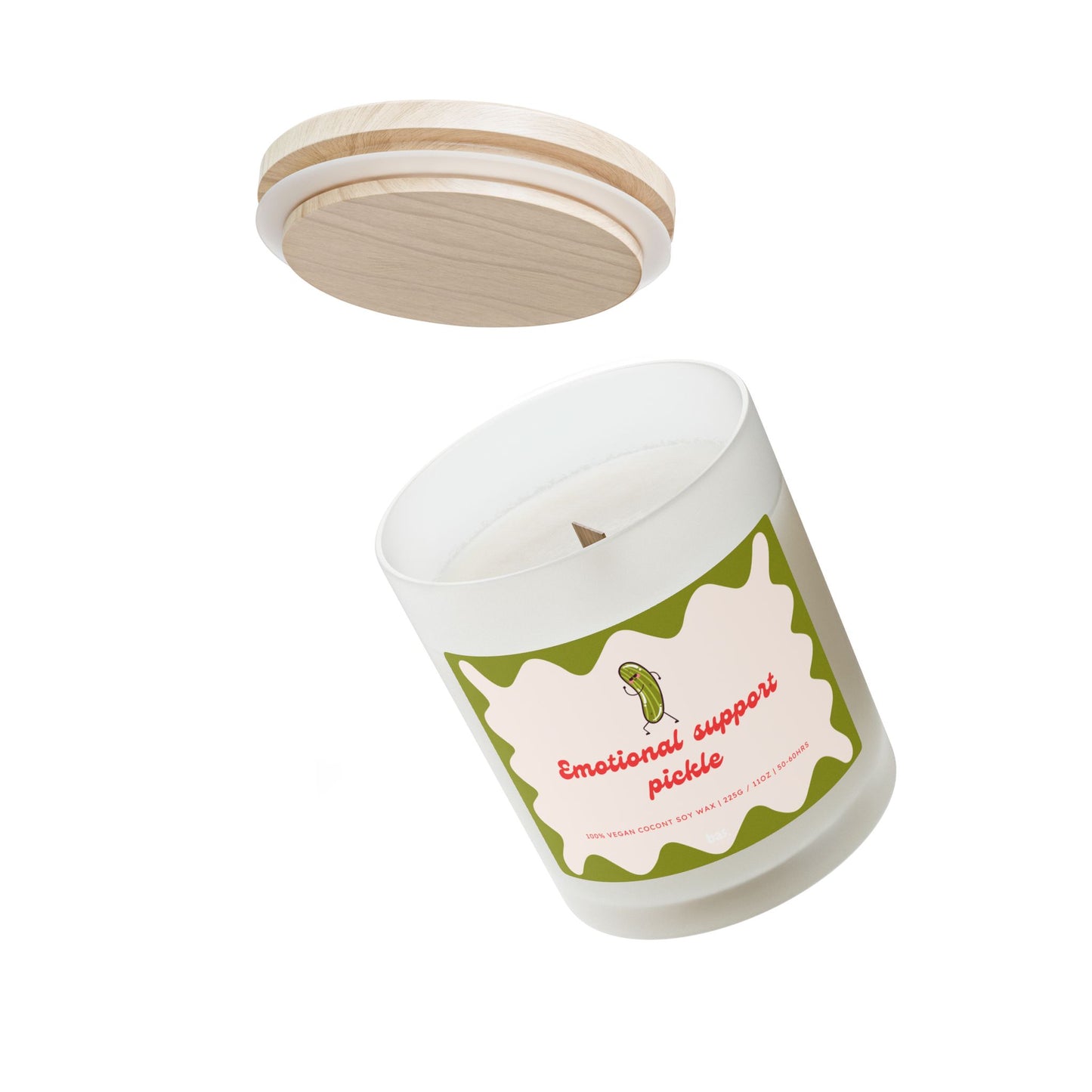 Emotional Support Pickle - 11oz Coconut Soy Candle