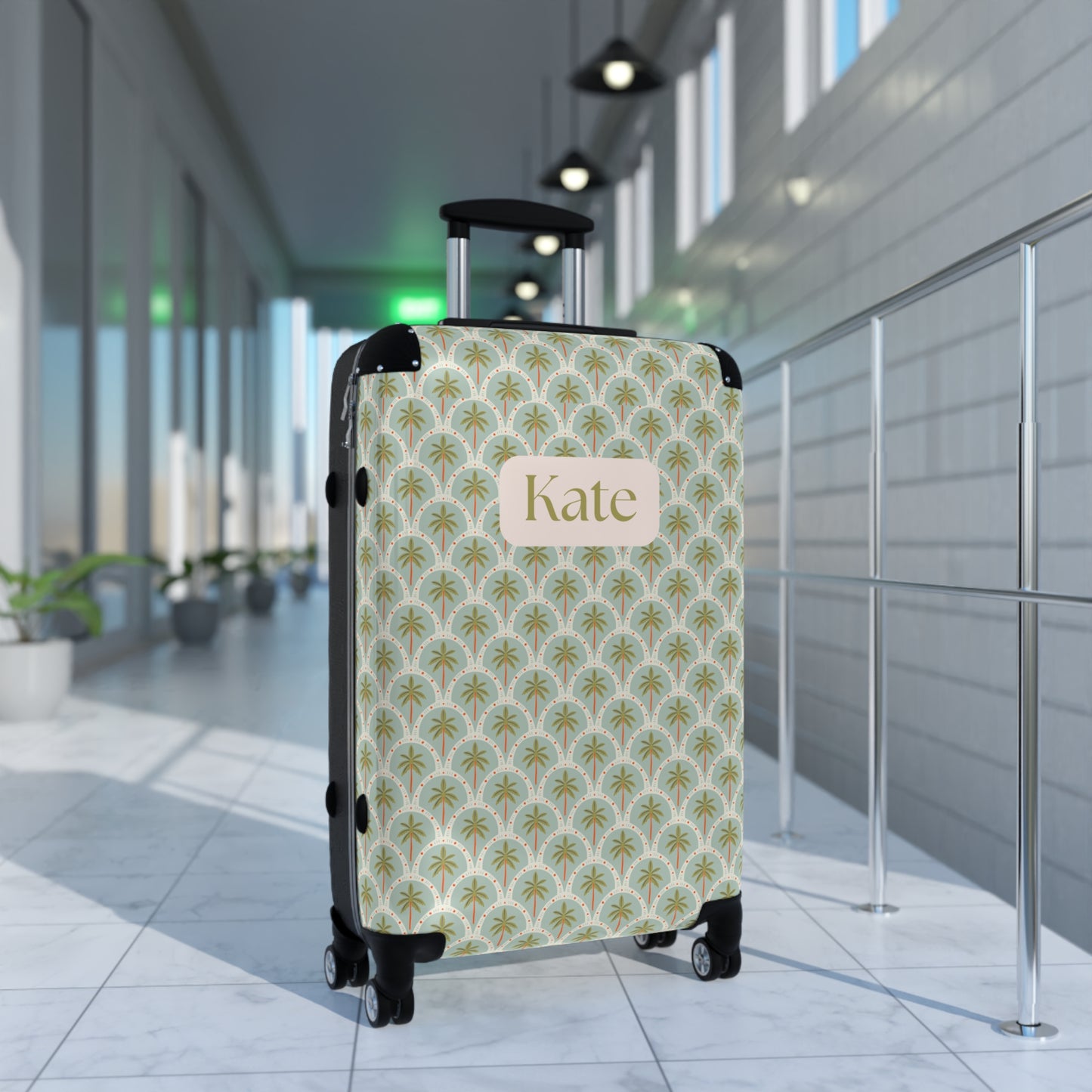 Palm Tree Print - Custom Travel Suitcase