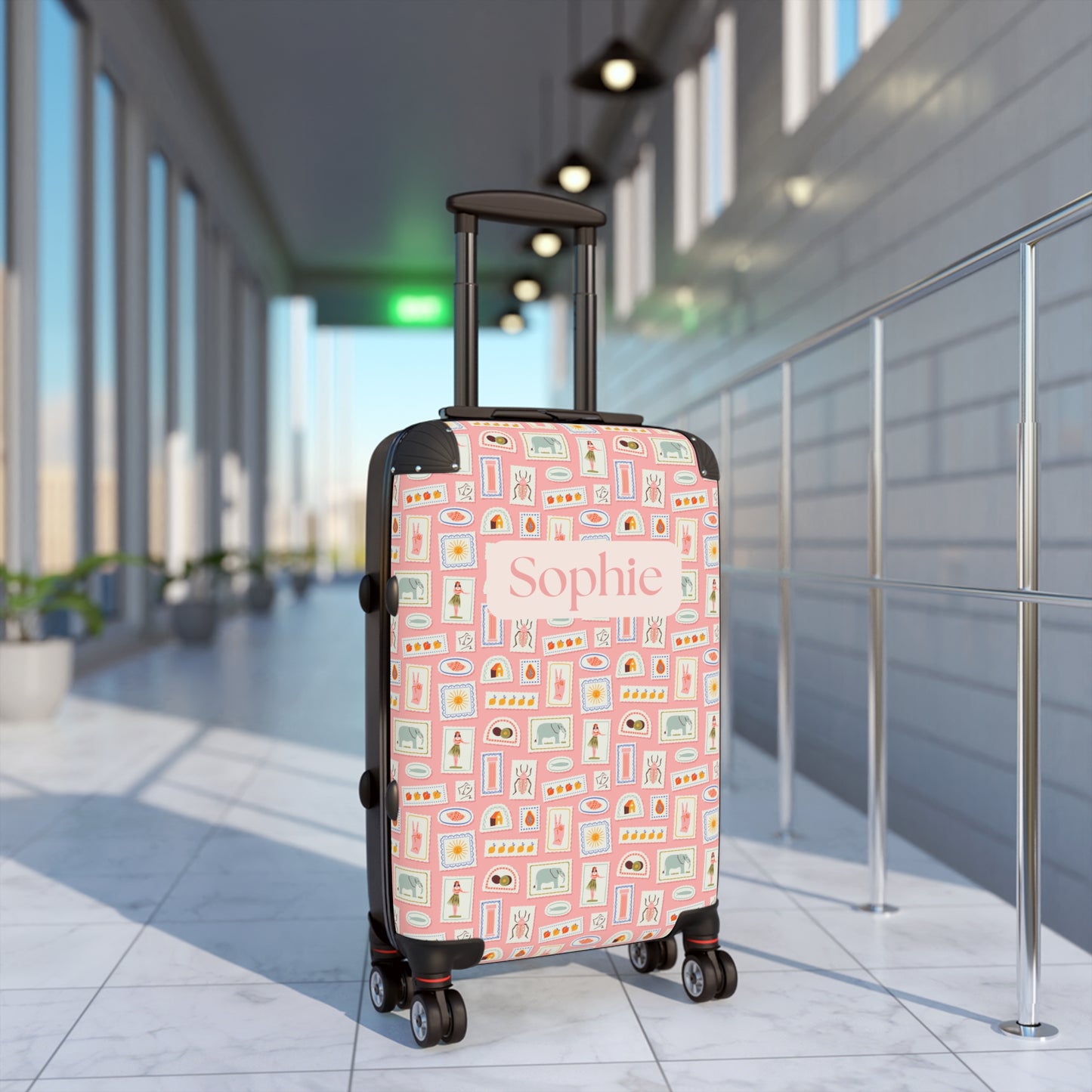 Postcard Holiday Print - Custom Travel Suitcase