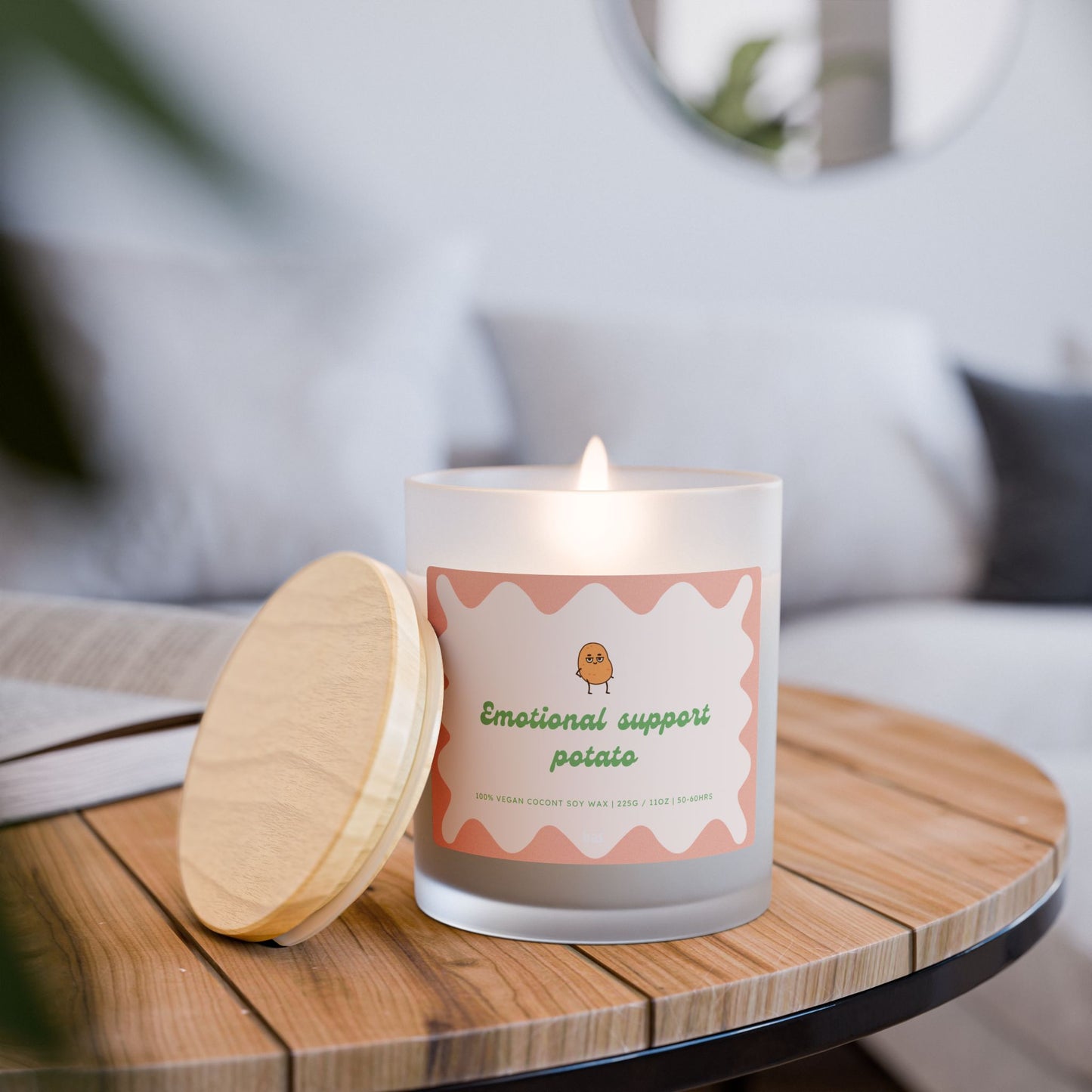Emotional Support Potato - 11oz Coconut Soy Candle