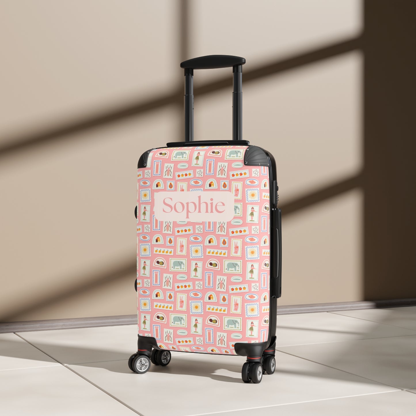 Postcard Holiday Print - Custom Travel Suitcase