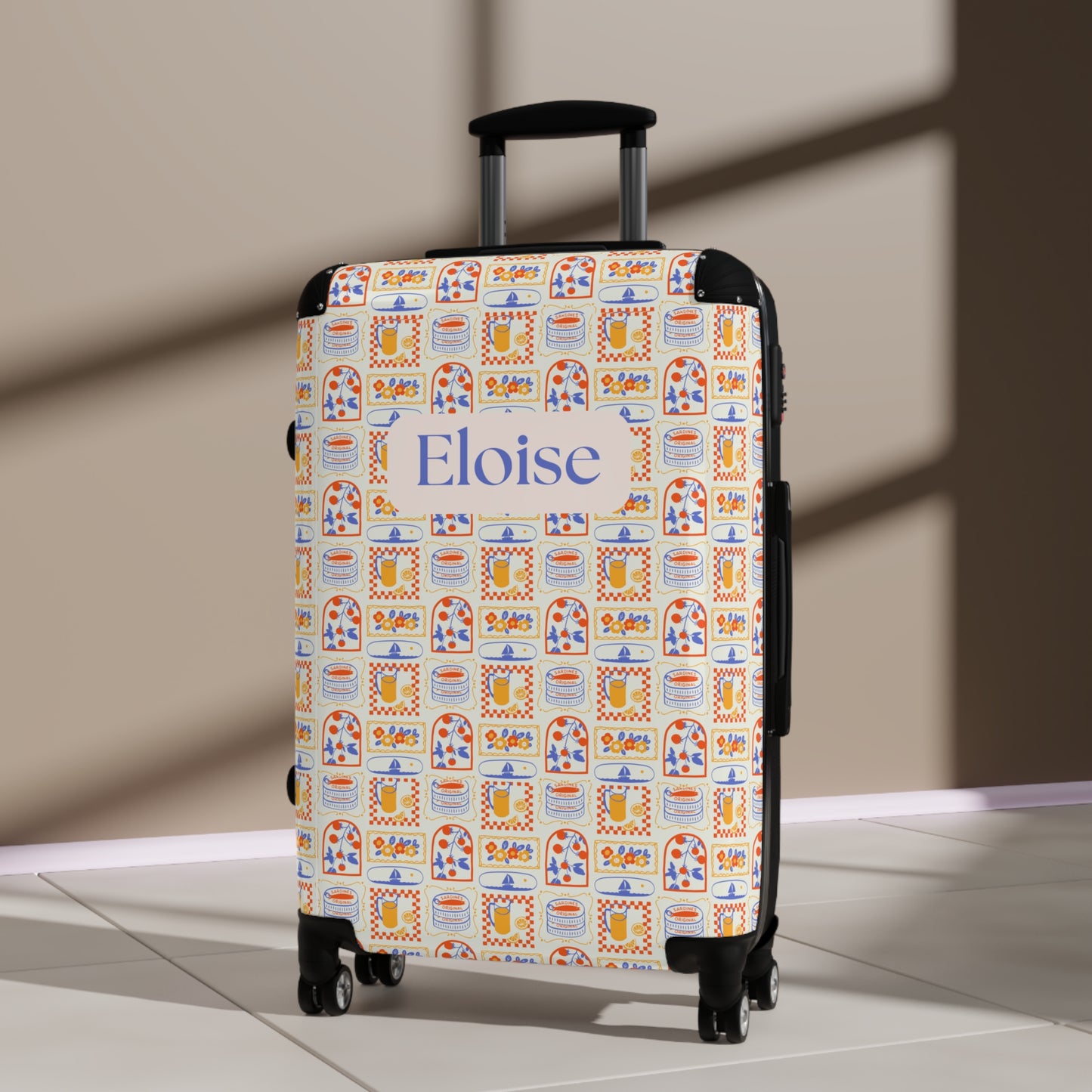 Sicilian Print - Custom Travel Suitcase