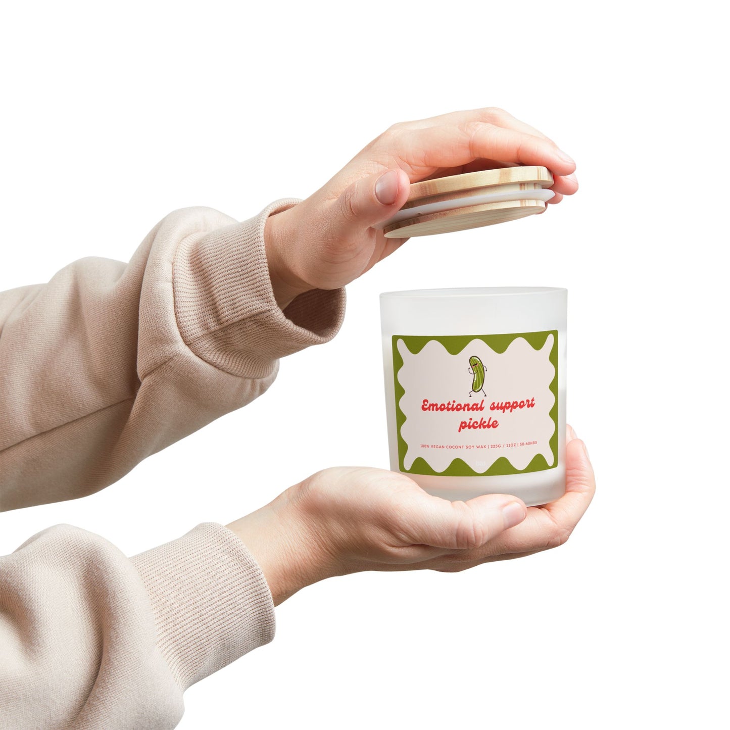 Emotional Support Pickle - 11oz Coconut Soy Candle