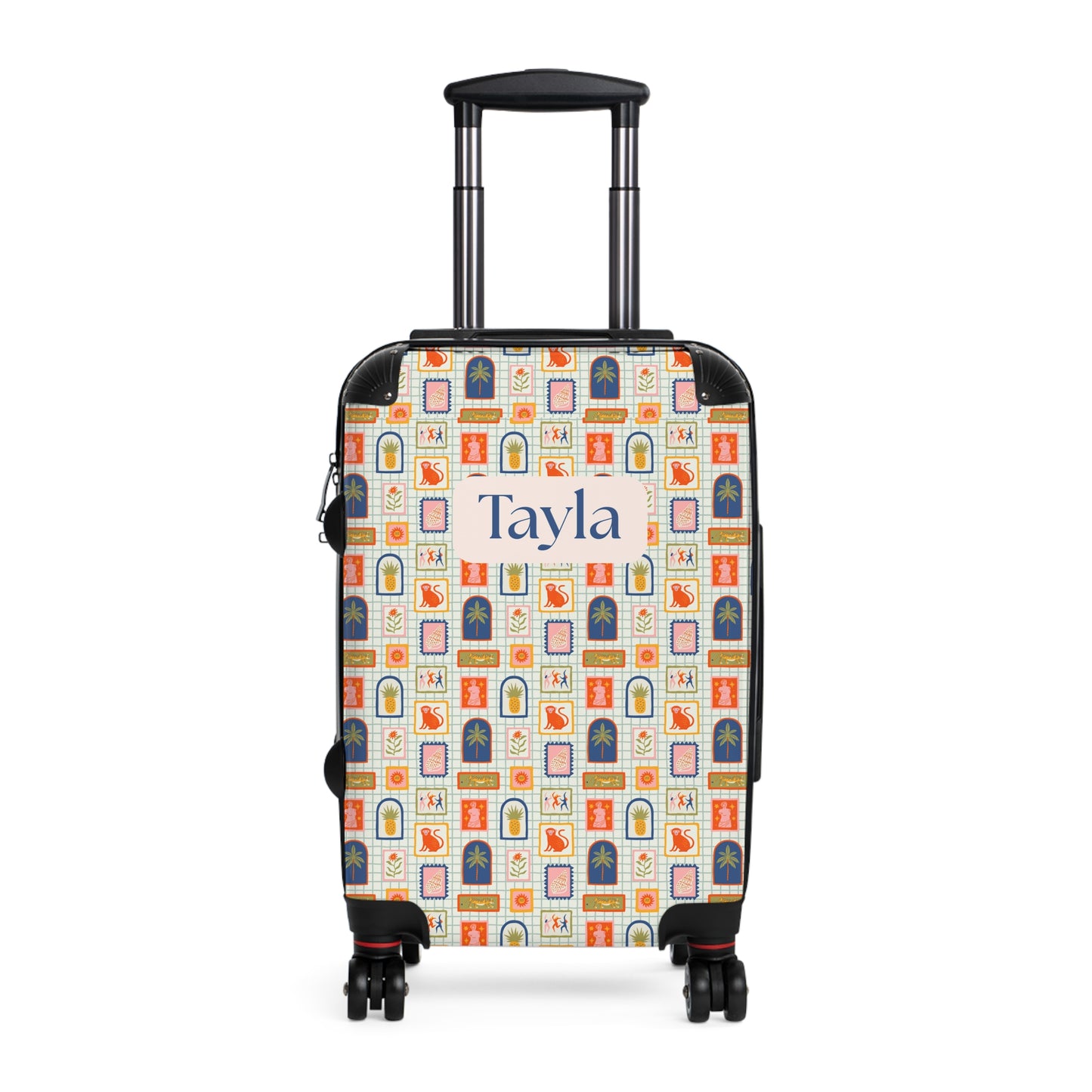 European Holiday Print - Custom Travel Suitcase