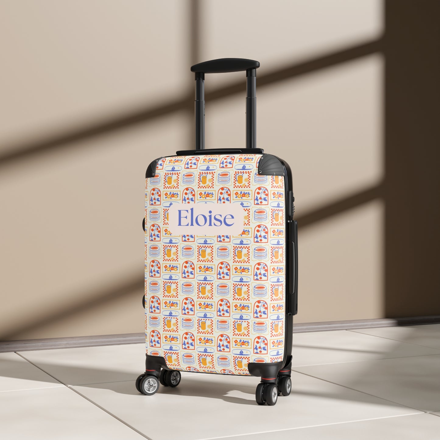 Sicilian Print - Custom Travel Suitcase