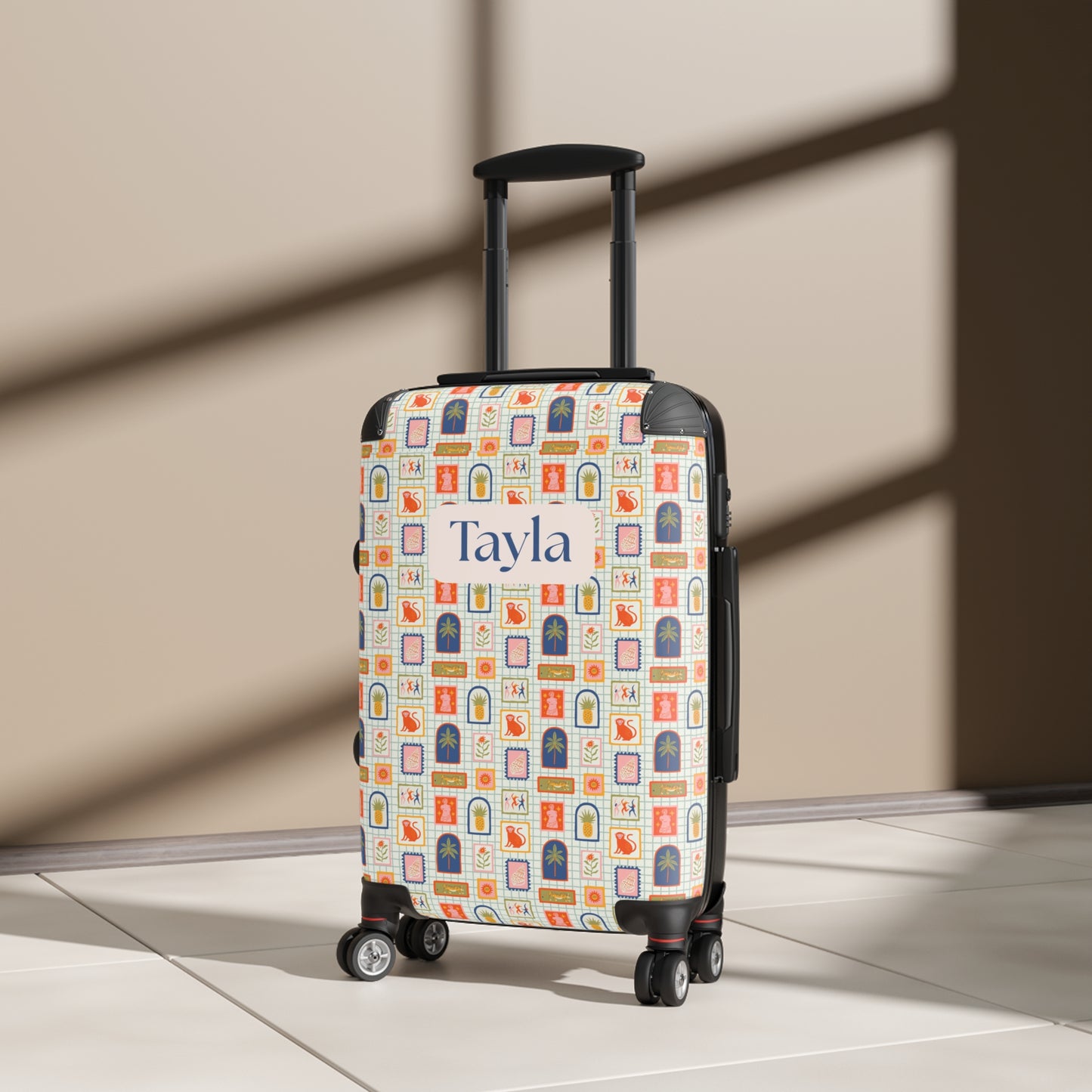 European Holiday Print - Custom Travel Suitcase
