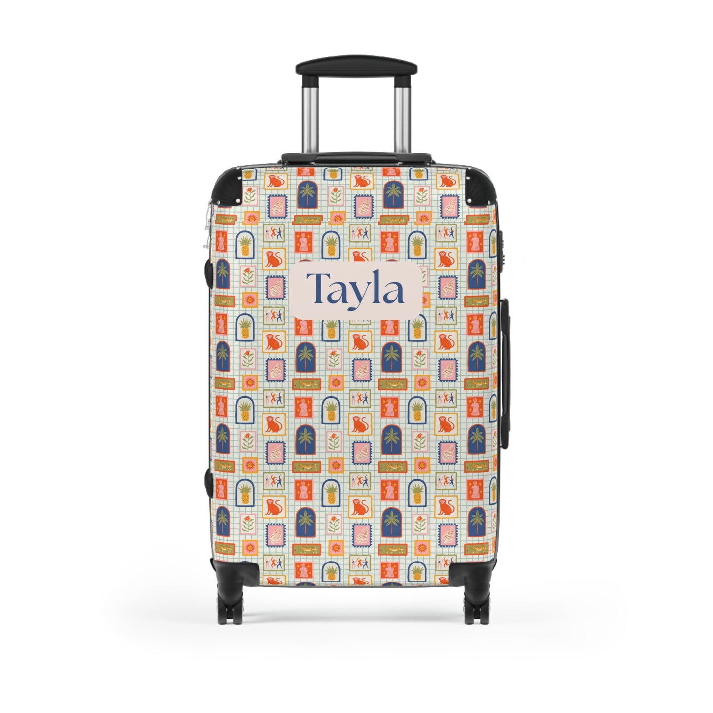 European Holiday Print - Custom Travel Suitcase