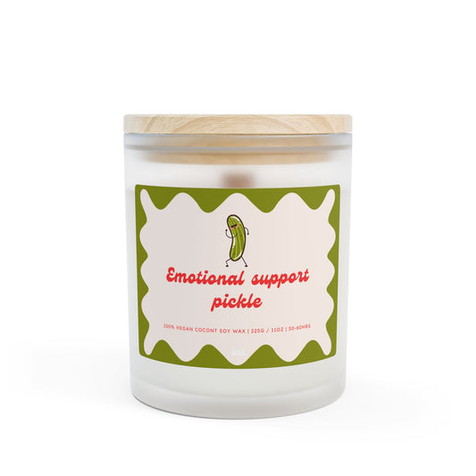 Emotional Support Pickle - 11oz Coconut Soy Candle