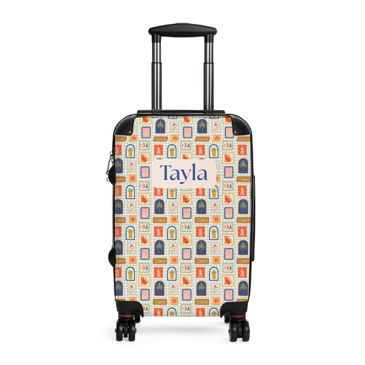 European Holiday Print - Custom Travel Suitcase