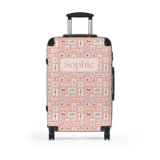 Postcard Holiday Print - Custom Travel Suitcase