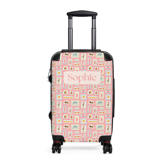 Postcard Holiday Print - Custom Travel Suitcase